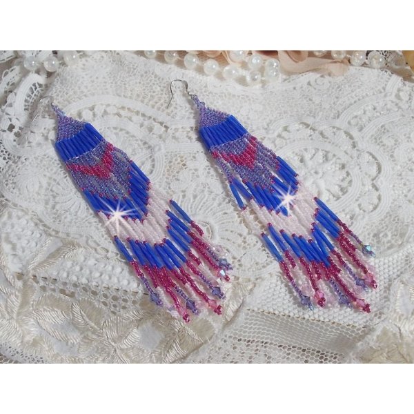 BO Constellation with Swarovski crystals, Miyuki beads and Tubes