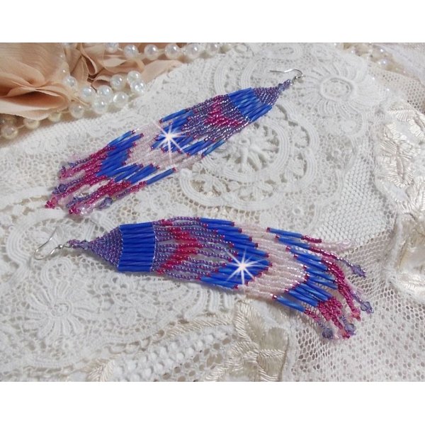 BO Constellation with Swarovski crystals, Miyuki beads and Tubes