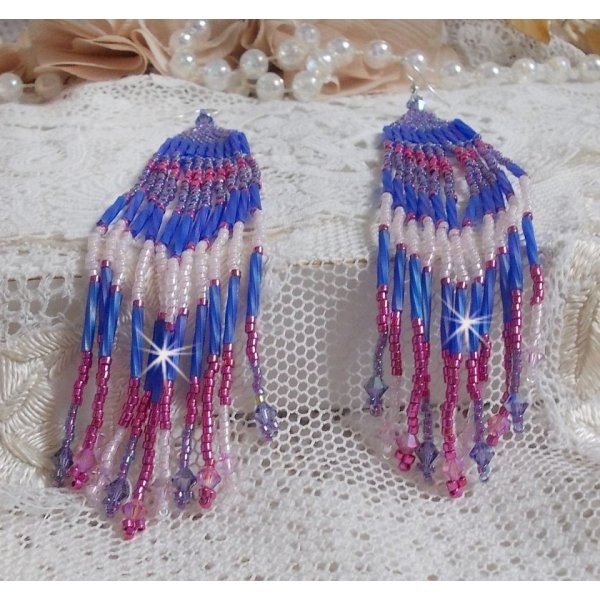 BO Constellation with Swarovski crystals, Miyuki beads and Tubes