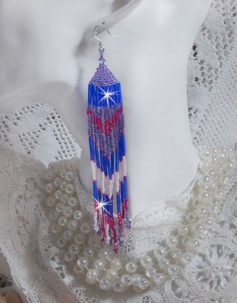 BO Constellation with Swarovski crystals, Miyuki beads and Tubes