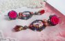 BO Mary and Jesus created with resin cabochons, red faceted pears and various accessories