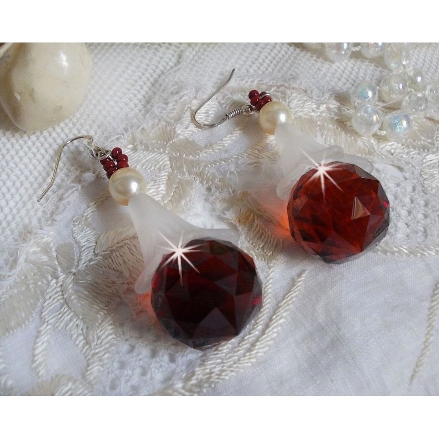 BO Marielle with Swarovski crystals and faceted Bohemian crystal balls