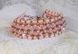 Rose Royale bracelet with Pink Tila beads, faceted beads and pearly Swarovski crystal beads