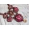 Majestic Crystal Haute-Couture Necklace with cabochons, Swarovski crystal bicones, glass beads and high quality seed beads