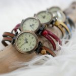 Watch for women with double leather strap, choice of color 