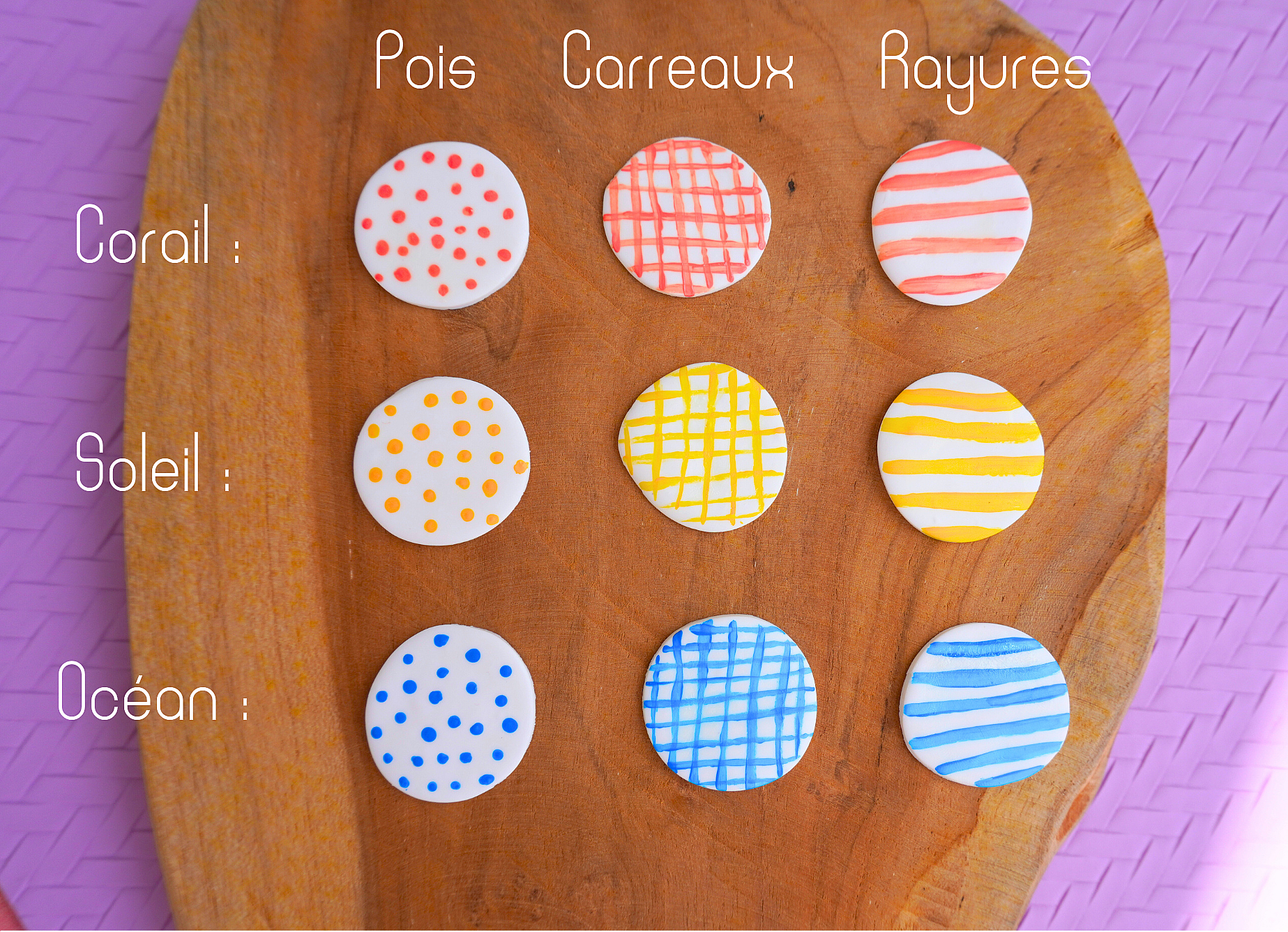 Boucles d'oreilles en argile polym&egrave;re S&eacute;pale