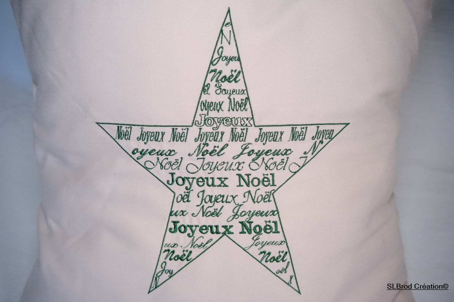 Merry Christmas Star Cushion Cover