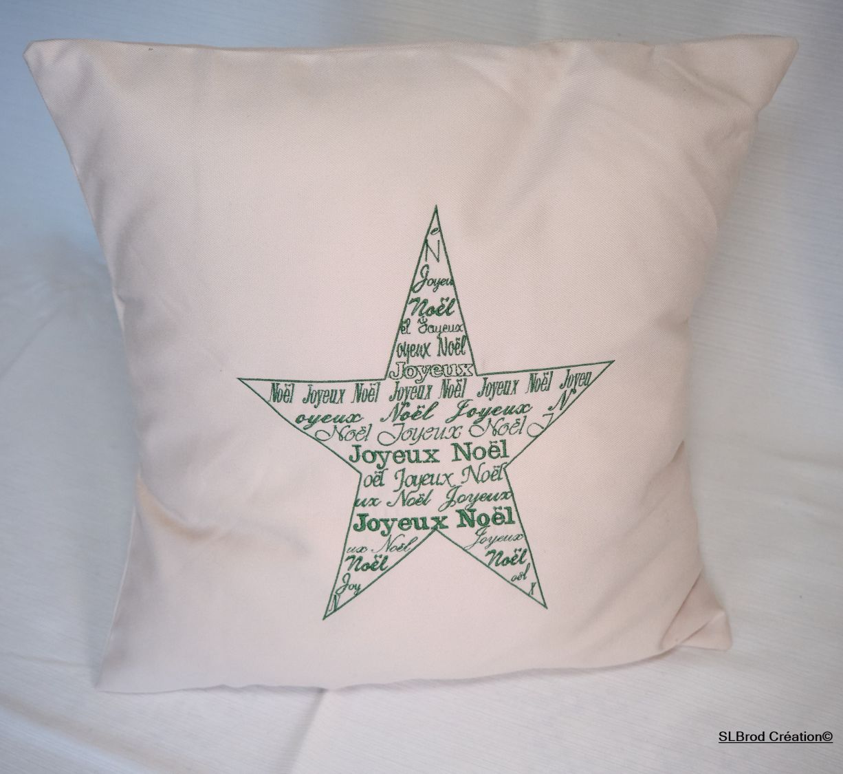 Merry Christmas Star Cushion Cover