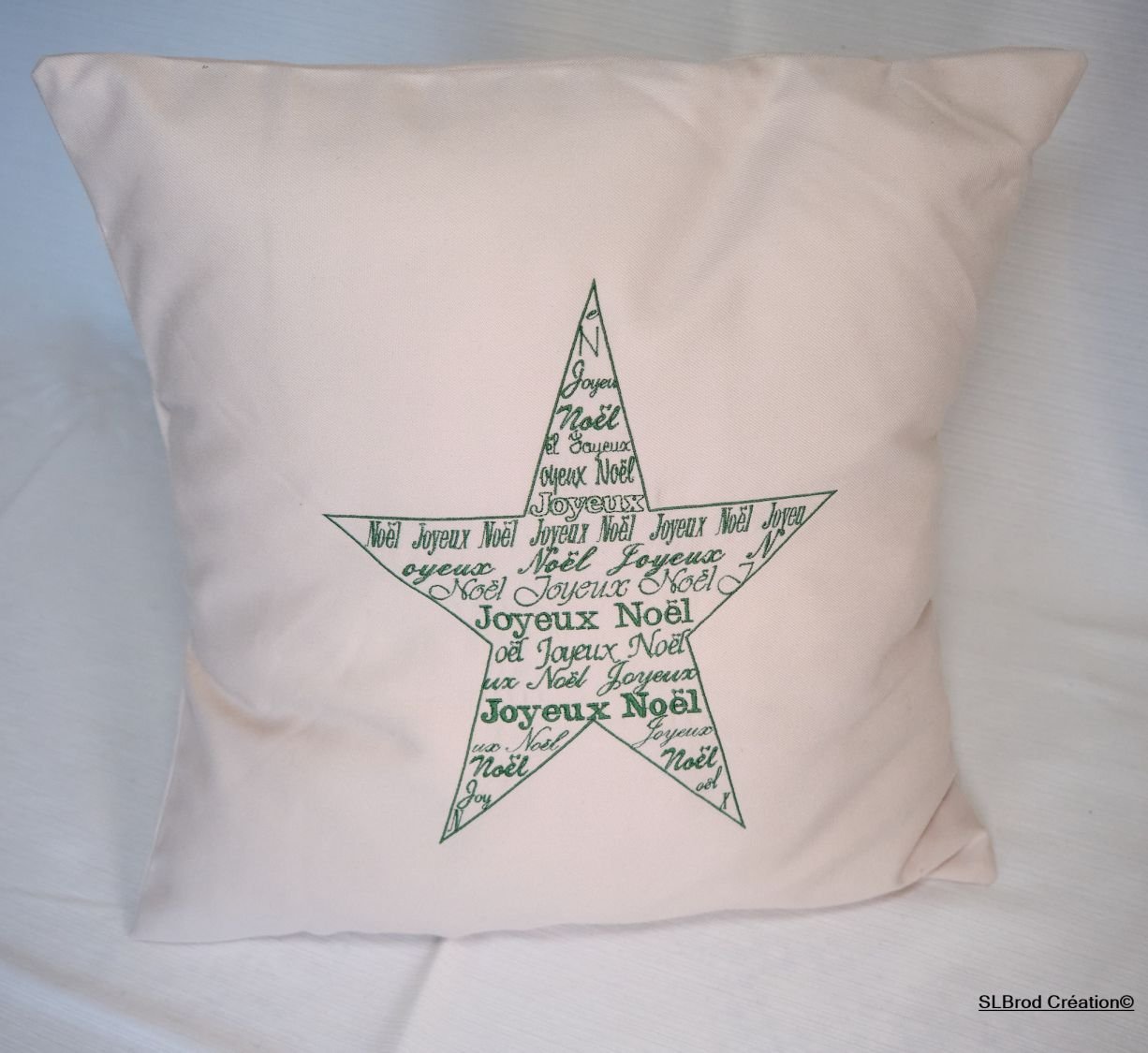 Merry Christmas Star Cushion Cover