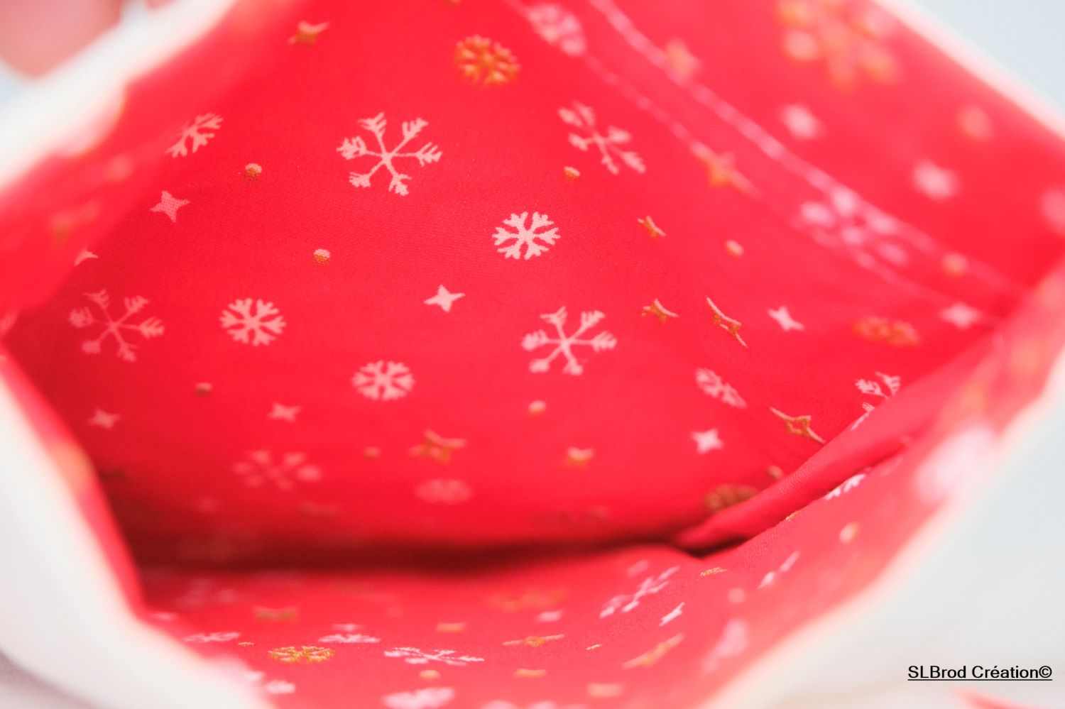 Little Santa's face Christmas pouch