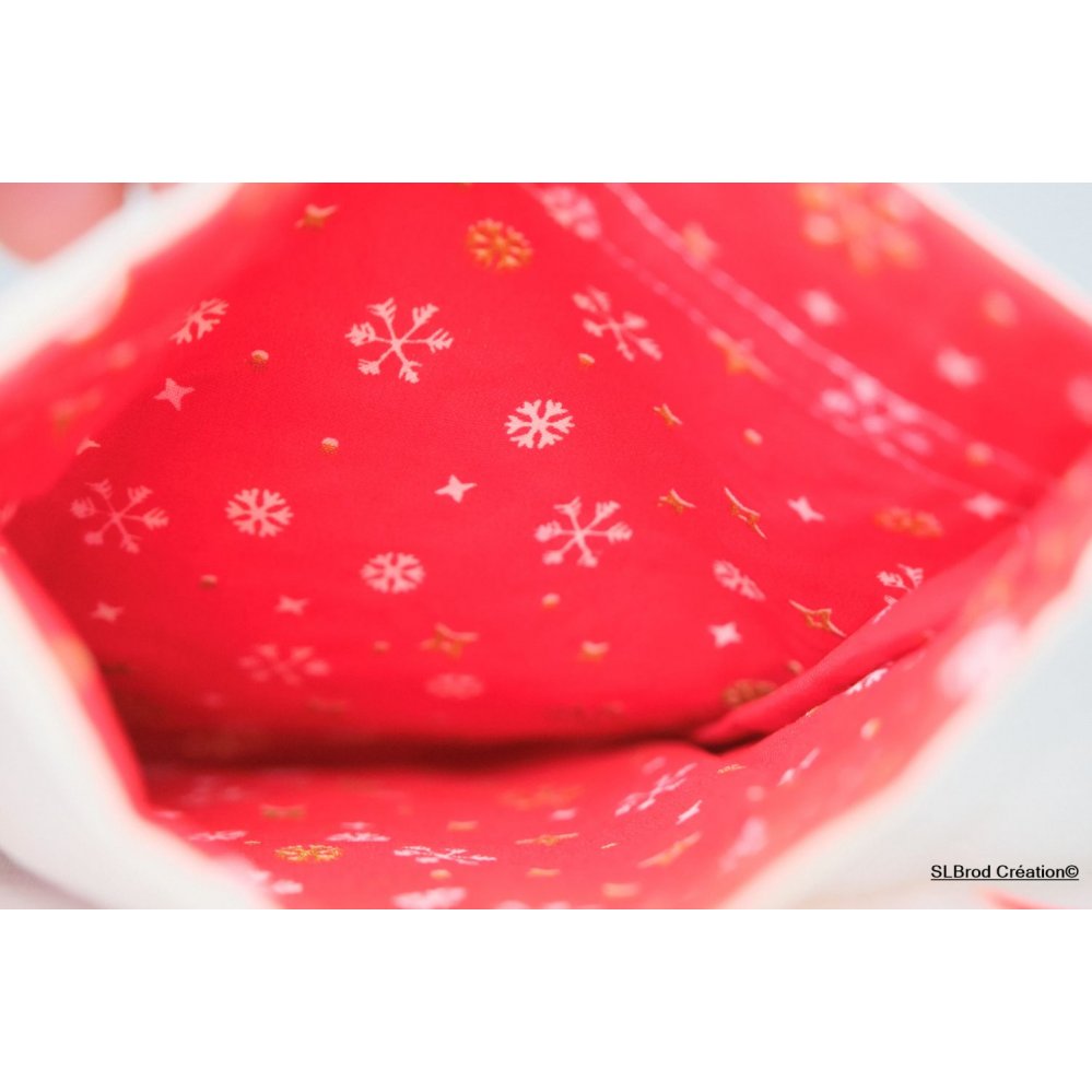 Little Santa's face Christmas pouch