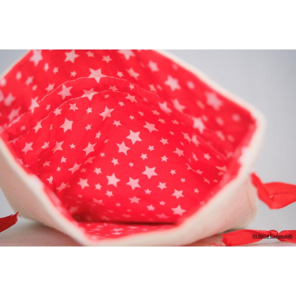 Little Santa's face Christmas pouch