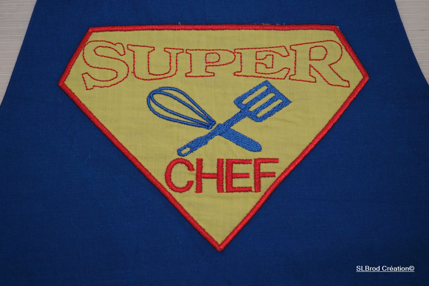 Super chef embroidered apron
