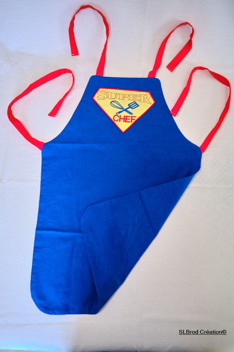 Super chef embroidered apron