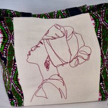 Tote bag with African pattern