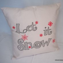 Let it snow cushion cover