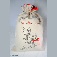 Christmas gift bag big size Reindeer with red gift