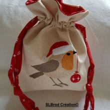 Little Red Throat Christmas pouch