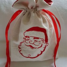 Little Santa's face Christmas pouch