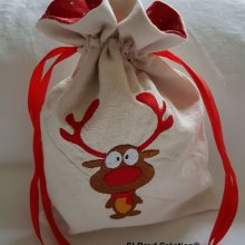 Small reindeer Christmas pouch