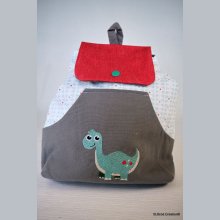 Embroidered dinosaur backpack to personalize