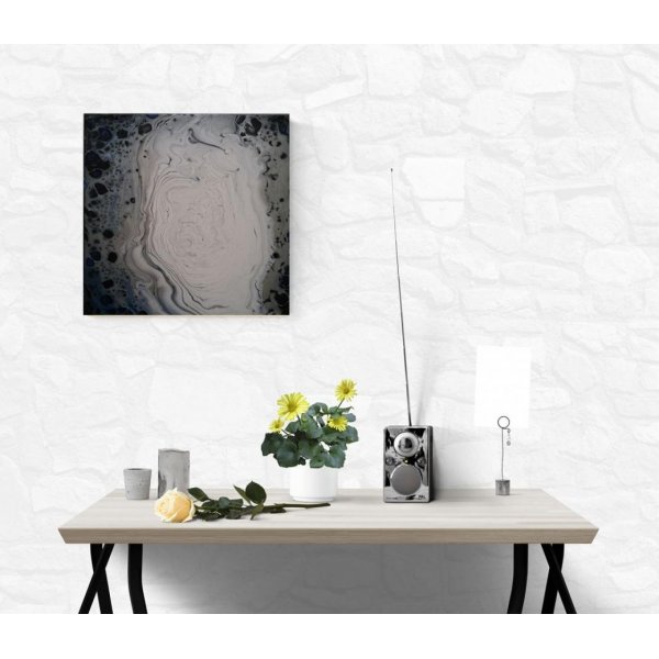 Peinture abstraite - Crat&egrave;re lunaire